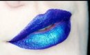 Neon Purple + Blue Sparkle Lips