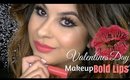Simple Valentines Day Makeup | Bold Lips
