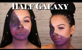 Half Galaxy Face tutorial (Halloween/Fancy Dress)| ChristineMUA