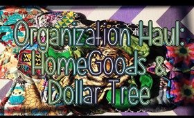 Organization Haul from HomeGoods & Dollar Tree!