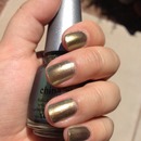 Olive green nails