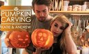 Halloween Pumpkin carving with Katie & Andrew!