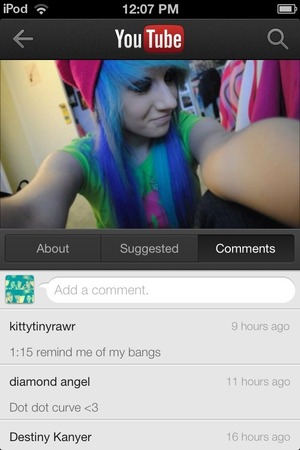 Not my picture got this from YouTube but I luv her hair