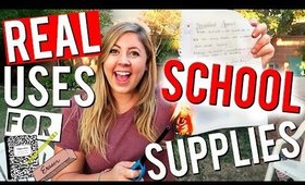 10 REAL Uses for Your School Supplies!