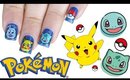 Pokemon Nail Art ★ Pikachu ★ Squirtle ★ Bulbasaur ★