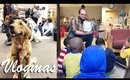 Vlogmas Days 15 & 16 | Therapy Dogs and Reading to Kids