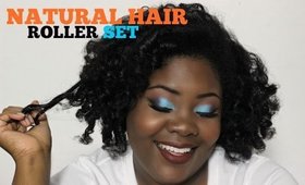 ROLLER SET on NATURAL HAIR | Back to the Basics | TheMindCatcher