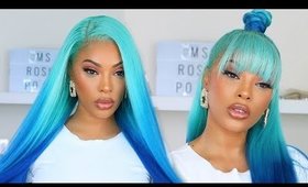 WATCH ME SLAY THIS WIG | BLUE OMBRE HAIR