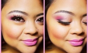 Pretty In Pink Makeup \\ Valentines Look Tutorial Collaboration \\ villabeauTIFFul