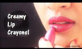 Faces Lip Crayons _ Swatches (Lipsticks for Indian Skin Tone) | superwowstyle