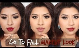 MY GO-TO FALL MAKEUP LOOK | 3 LIP COLOR OPTIONS