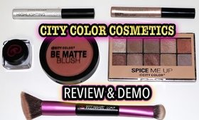 CITY COLOR COSMETICS REVIEW & DEMO