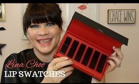 LINA CHOO LIP SWATCHES | THE GREAT ARTIST VELVET MATTE LIPSTICKS