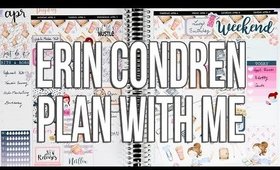 Erin Condren Hourly Plan with Me | The Novel Coffee Planner Girl Spread