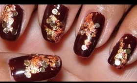 Easy Embellished Fall Nails!!!