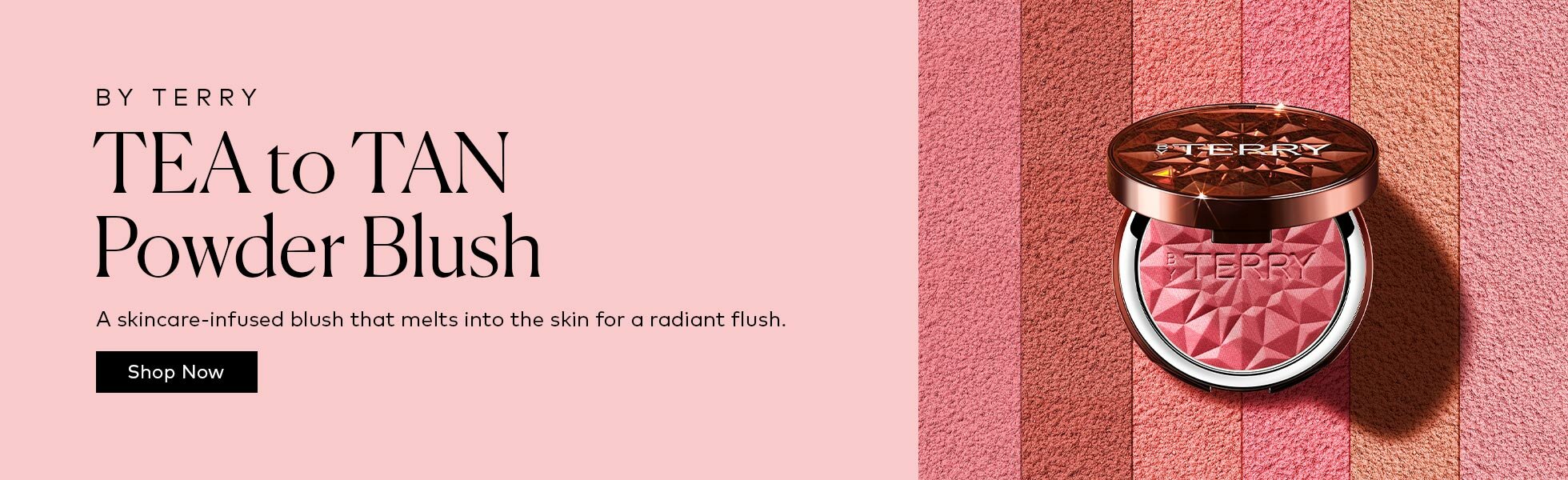 This skincare-infused blush melts seamlessly into the skin for a natural, radiant flush. Shop the BY TERRY TEA to TAN Powder Blush at Beautylish.com