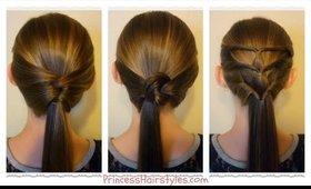 3 Quick and Easy Ponytails! Back-To-School Hairstyles