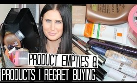 Product Empties & Products I Regret Buying | No12