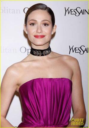 Actress Emmy Rossum wearing makeup by me