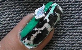 Easy Crackle Nail Designs ! Crackle nail polish design ideas, how to tutorial home Review nail art
