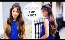 Half Up Top Knot Hairstyle Tutorial