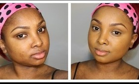 Black Opal Concealing foundation in - Truly Topaz and Nutmeg- Mini review and foundation tutorial!!!