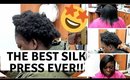 Detailed Silk Press on natural hair!