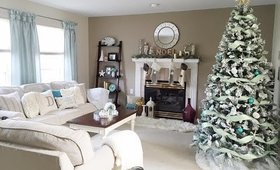 Christmas Decorations ❄ Living Room Tour 2015 ❄ Coastal Decor | Charmaine Dulak