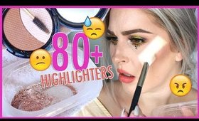 MIXING 90+ HIGHLIGHTERS TOGETHER 😐✨🤯 Underwhelmed...