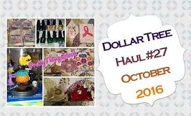 Dollar Tree Haul #27 | October 2016 | PrettyThingsRock