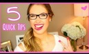 "Real Life" Tips I Wish I Knew Starting College || #5QuickTips