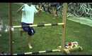 People and Dog Jumping!