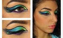 Neon Tropical Bird | Glamorous Halloween Makeup Tutorial ♥