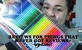 Reviews for Things that Never Got Reviews & UPDATE!