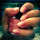 ombre with glitter..