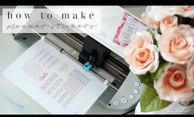 DIY How to Make Happy Planner Stickers with Silhouette! | FREE Downloads | Charmaine Dulak