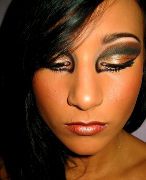 avant garde look based off of a MAC face chart