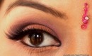 Bollywood Indian Bridal Wedding Pink Purple Bronze Eye Makeup SuperPrincessjo