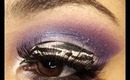 Zebra & Purple Cut Crease Eyeshadow Tutorial using BH Cosmetics