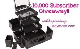 10,000 Subscriber Giveaway: Pro Makeup Case (LadyMoss.com)