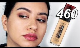L'OREAL FRESH WEAR FOUNDATION WEAR TEST (460 Golden Biege) 12 days of foundation, day 2