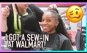 I Got a Sew-In At WALMART.. by a White Woman! 😱 Beyonce Inspired Half Up Half Down with Unice Hair