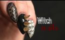 ☻ WITCH NAILS  czarny, hybrydowy , grunge 'owy manicure