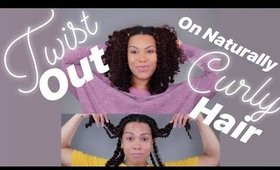 Twist out on naturally Curly Hair (3B/C)