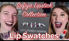 SAFIYA x COLOURPOP LIPSTICKS 💄 Lip Swatches & Review