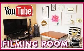 FILMING ROOM TOUR/SETUP + YOUTUBE EQUIPMENT (ON A BUDGET)