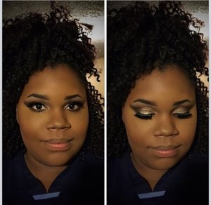 Brows wear sculpted using obsessive compulsive cosmetics, and really focused on creating wings with A base of dark brown mac eye shadow and then filled in he crease with black nyx eyeshadow, contoured and slayed 