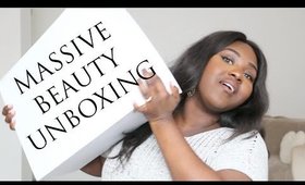 THE BIGGEST BEAUTY GIFT BOX UNBOXING EVER!!!