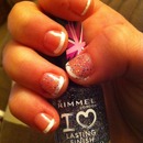  Sparkly French Manicure