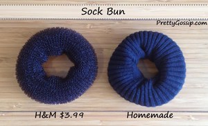 DIY sock bun